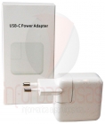 Transf. Compativel Apple 20V 1.5A 15V 2A 12V 2.5A 9V 3A 5V 3A 30W USB-C Com Cabo